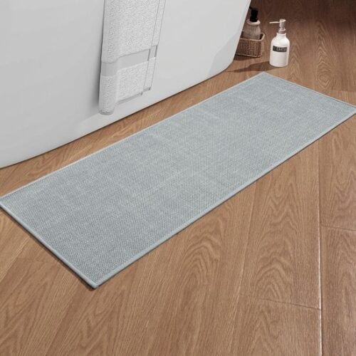 550x550-20121.jpg Unyqoos® Ultradunne Antislip Badkamermat met Rubberen Achterkant en Sneldrogend Ontwerp, 43 x 120 cm