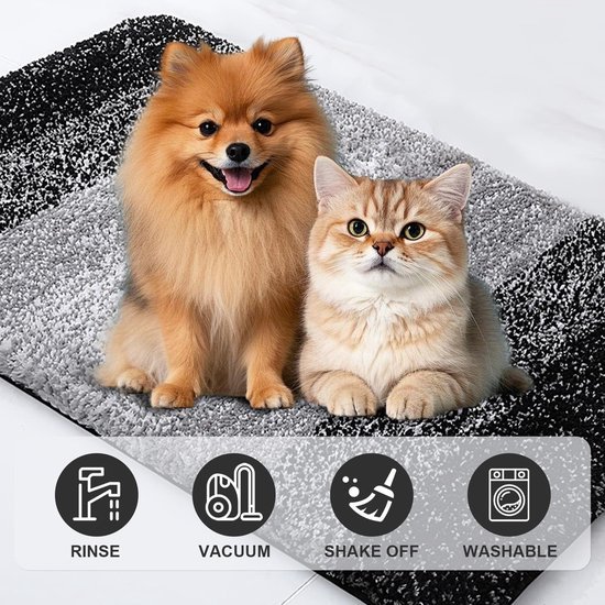 Unyqoos® Hoogpolige en Wasbare Badmat voor Veiligheid en Comfort in Badkamer