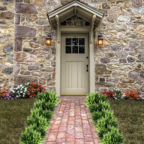 Unyqoos ® Realistisch Uitziende Kunstplanten voor Binnen- en Buitendecoratie, Set van 6 Stuks