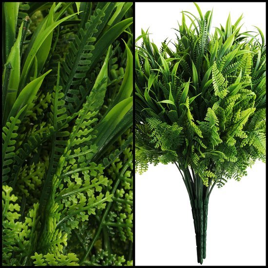 Unyqoos ® Realistisch Uitziende Kunstplanten voor Binnen- en Buitendecoratie, Set van 6 Stuks