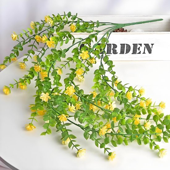 Unyqoos ® Levensechte Kleurvolle Kunstplanten voor Binnen en Buiten Decoratie, Set van 5 Stuks, Ideaal voor Feestelijke Evenementen