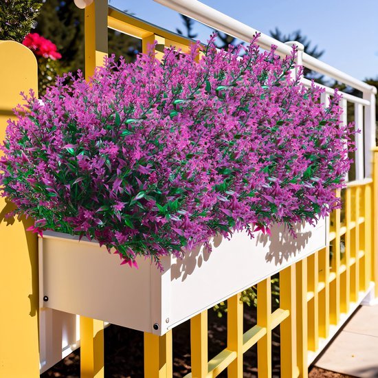 Unyqoos ® Kunstlavendel voor Binnen en Buiten, Onderhoudsvrij, 12 Bundels