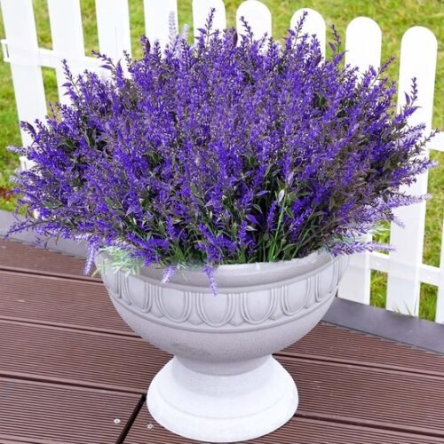 Unyqoos ® 10 Stuks Weerbestendige Kunstlavendel voor Buiten Decoratie met Realistische Details
