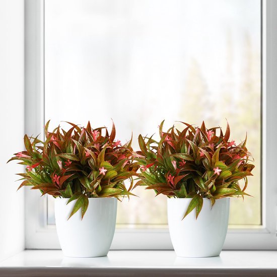 Unyqoos ® Levensechte Kunstplanten Set voor Binnen- en Buitendecoratie - 4 Stuks