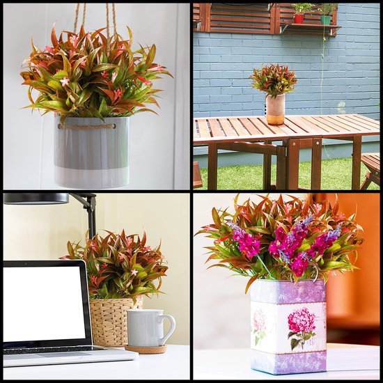 Unyqoos ® Levensechte Kunstplanten Set voor Binnen- en Buitendecoratie - 4 Stuks