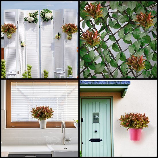 Unyqoos ® Levensechte Kunstplanten Set voor Binnen- en Buitendecoratie - 4 Stuks