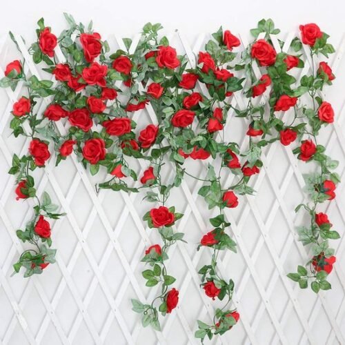 Unyqoos ® Realistische Kunstrozen Slinger van 240 cm voor Decoratieve Toepassingen