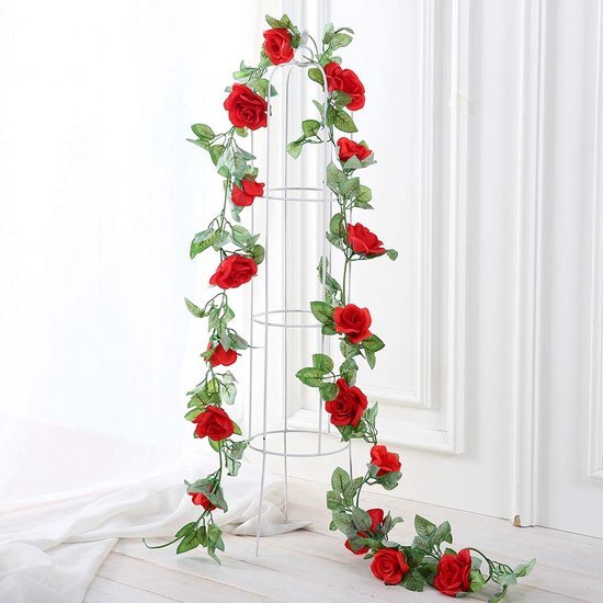 Unyqoos ® Realistische Kunstrozen Slinger van 240 cm voor Decoratieve Toepassingen