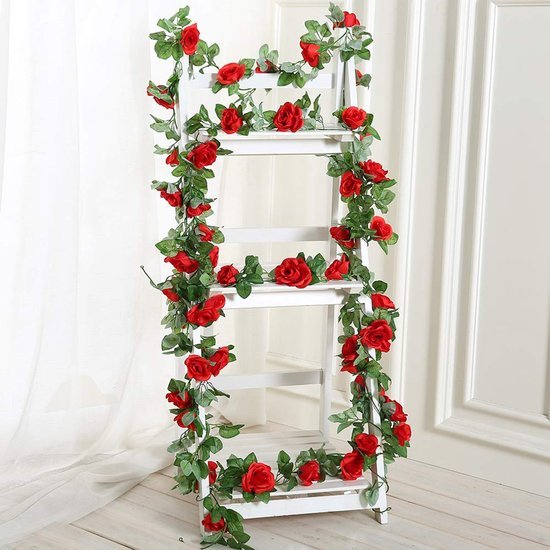 Unyqoos ® Realistische Kunstrozen Slinger van 240 cm voor Decoratieve Toepassingen