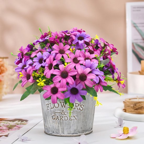 Unyqoos ® Betoverende Kunstbloemenbundel voor Binnen- en Buitendecoratie, Weerbestendig en Levensecht