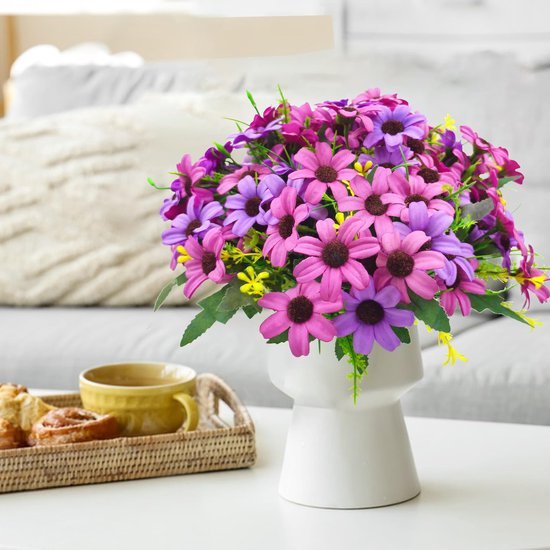 Unyqoos ® Betoverende Kunstbloemenbundel voor Binnen- en Buitendecoratie, Weerbestendig en Levensecht