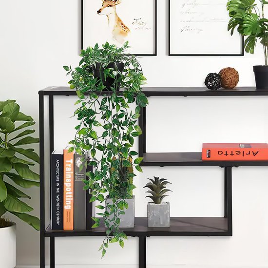 Unyqoos ® Decoratieve Kunstplanten Set van 2 met Potten voor Binnen- en Buitengebruik, 85 cm Lang