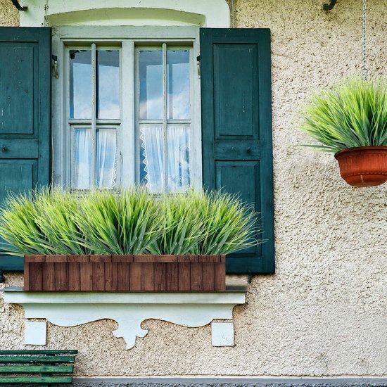 Unyqoos® Kunstmatige Groene Decoratieve Plantenbundels voor Binnen- en Buitengebruik, UV-bestendig en Onderhoudsvrij
