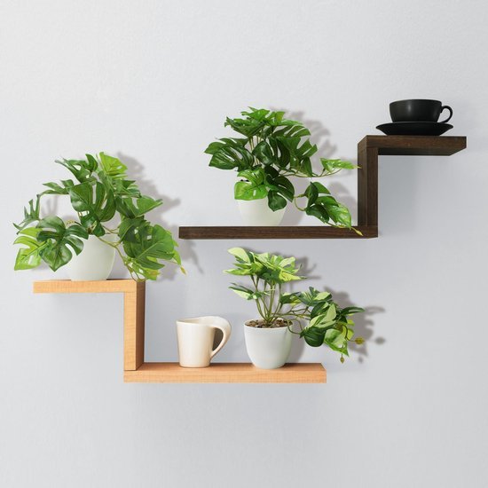 Unyqoos ® Levensechte Monstera Kunstplanten Set van 3 voor Binnen- en Buitendecoratie