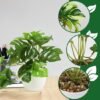 Unyqoos ® Levensechte Monstera Kunstplanten Set van 3 voor Binnen- en Buitendecoratie
