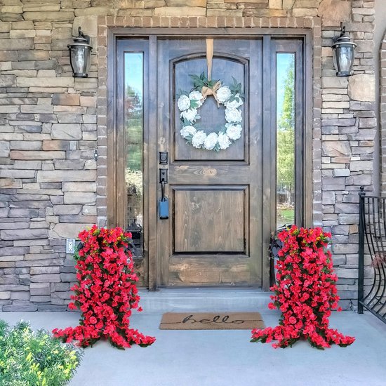 Unyqoos ® Schitterende Hangende Kunstplanten en Bloemen voor Buiten en Binnen Gebruik, Perfect voor Tuin en Balkon Decoratie