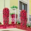 Unyqoos ® Schitterende Hangende Kunstplanten en Bloemen voor Buiten en Binnen Gebruik, Perfect voor Tuin en Balkon Decoratie