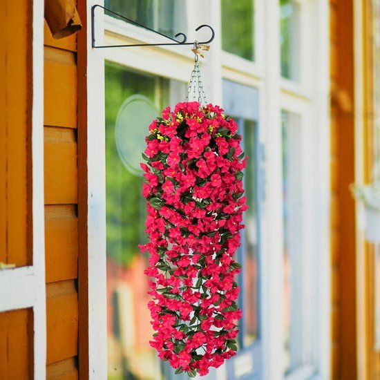 Unyqoos ® Schitterende Hangende Kunstplanten en Bloemen voor Buiten en Binnen Gebruik, Perfect voor Tuin en Balkon Decoratie