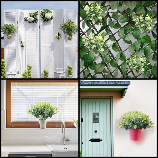 Unyqoos ® Kunstmatige Eucalyptus Decoratie Set voor Binnen en Buiten - Perfect voor Bruiloften en Meer