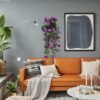 Unyqoos® Hangende Kunstplanten Set – 2x Klimop met Paarse Bloemen – 90 cm – Voor Binnen en Buiten