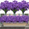 Unyqoos ® Weerbestendige Kunstbloemen voor Balkon en Tuindecoratie - Set van 16 Bundels
