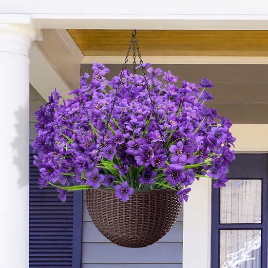 Unyqoos ® Weerbestendige Kunstbloemen voor Balkon en Tuindecoratie - Set van 16 Bundels