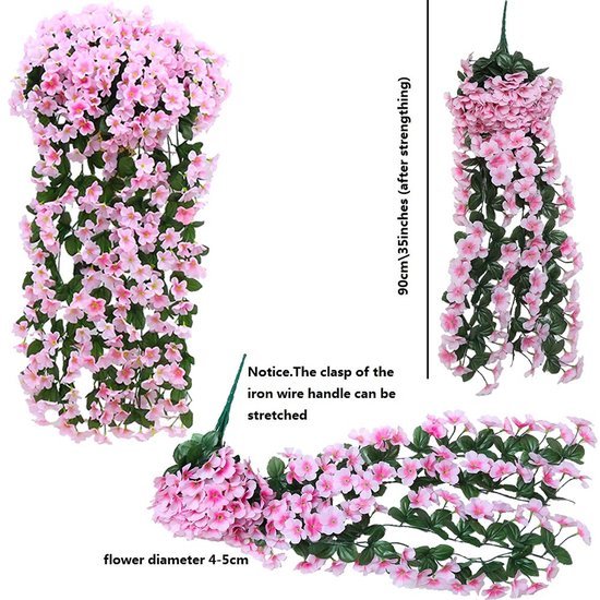 Unyqoos ® Betoverende Kunstbloemen Slinger voor Tuin- en Interieurdecoratie