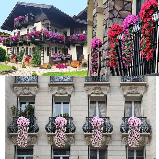 Unyqoos ® Betoverende Kunstbloemen Slinger voor Tuin- en Interieurdecoratie