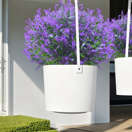 Unyqoos ® Realistische Kunstbloemen Set voor Buiten en Binnen - 12 Bundels Weerbestendige Lavendel Bloemen