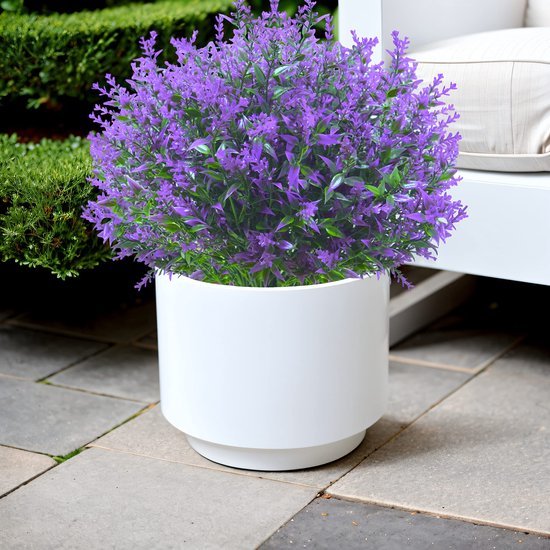Unyqoos ® Realistische Kunstbloemen Set voor Buiten en Binnen - 12 Bundels Weerbestendige Lavendel Bloemen