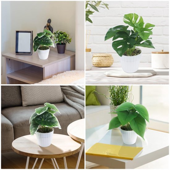 Unyqoos® Verbluffend Realistisch Kunstplantenset Met Drie Stuks Voor Diverse Ruimtes