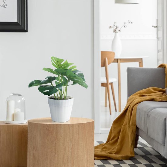 Unyqoos® Verbluffend Realistisch Kunstplantenset Met Drie Stuks Voor Diverse Ruimtes