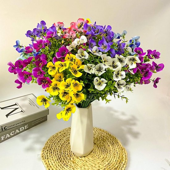 Unyqoos ® Realistische Kunstbloemen Set voor Buiten en Binnen, Weerbestendige Decoratie met UV-bescherming