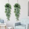 Unyqoos ® Realistisch ogende hangende decoratieve planten met pot voor interieurontwerp, 2 stuks, 85 cm, veelzijdige decoratie