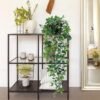 Unyqoos ® Realistisch ogende hangende decoratieve planten met pot voor interieurontwerp, 2 stuks, 85 cm, veelzijdige decoratie