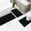 Unyqoos® Zachte Chenille Badmat Set van 3 Stuks met Antislip voor Complete Badkamerervaring