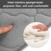 Unyqoos® Grijze badmat van memoryfoam 40x60 cm voor diverse ruimtes in huis