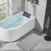 Unyqoos® Grijze badmat van memoryfoam 40x60 cm voor diverse ruimtes in huis