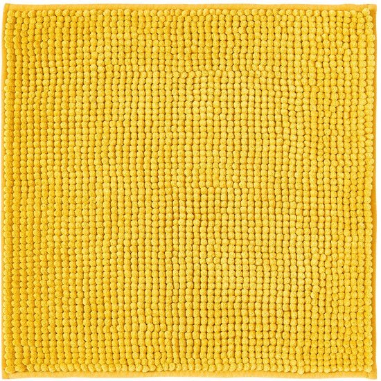 Unyqoos® Zachte Antislip Badmat Set voor Optimale Badkamerervaring in Geel, 45 x 45 cm