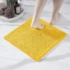 Unyqoos® Zachte Antislip Badmat Set voor Optimale Badkamerervaring in Geel, 45 x 45 cm