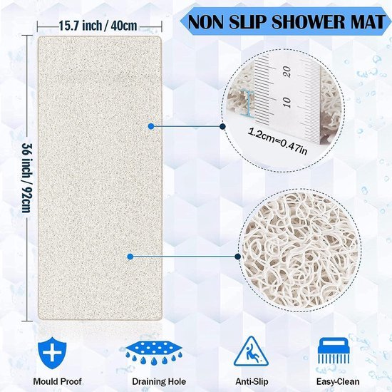 550x550-20544.jpg Unyqoos® Extra lange antislip badmat voor douche en badkamer, snel drogend en huidvriendelijk