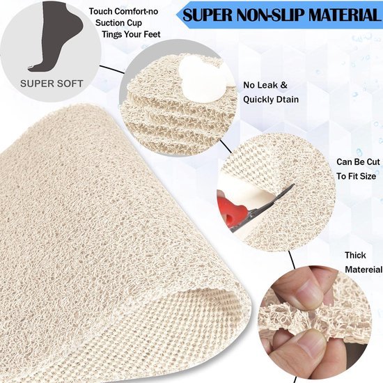 550x550-20546.jpg Unyqoos® Extra lange antislip badmat voor douche en badkamer, snel drogend en huidvriendelijk