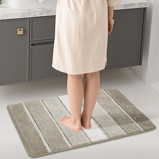 550x550-20597.jpg Unyqoos® Zachte antislip badmat voor badkamer en douche, beige, wasbaar 60x90 cm