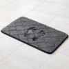 Unyqoos® Zachte en Absorberende Traagschuim Badmat met Antislip voor Badkamer en Woonkamer, 40x60 cm, Zwart