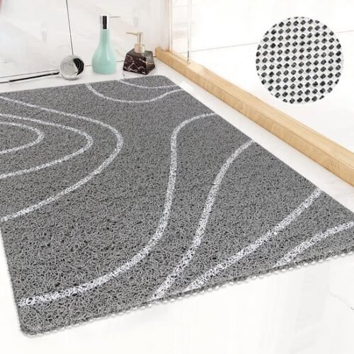 Unyqoos® Grijze antislip douchemat 40x60 cm voor veilig en comfortabel douchen