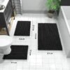 550x550-20632.jpg Unyqoos® Zachte en absorberende badmat van chenille met antislip voor badkamer