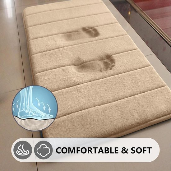 Unyqoos® Comfortabele en waterabsorberende badmat met memory foam voor elke badkamer