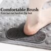 Unyqoos® Grijze antislip douchemat met voetmassage en schimmelbestendigheid voor badkamer