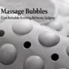 Unyqoos® Grijze antislip douchemat met voetmassage en schimmelbestendigheid voor badkamer