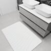 550x550-20660.jpg Unyqoos® Witte rechthoekige badmat met antislip en wasbare eigenschappen voor badkamer